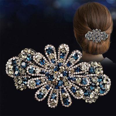 Elegant Korean Rhinestone Hairpin: Diamond Updo Clip for Women