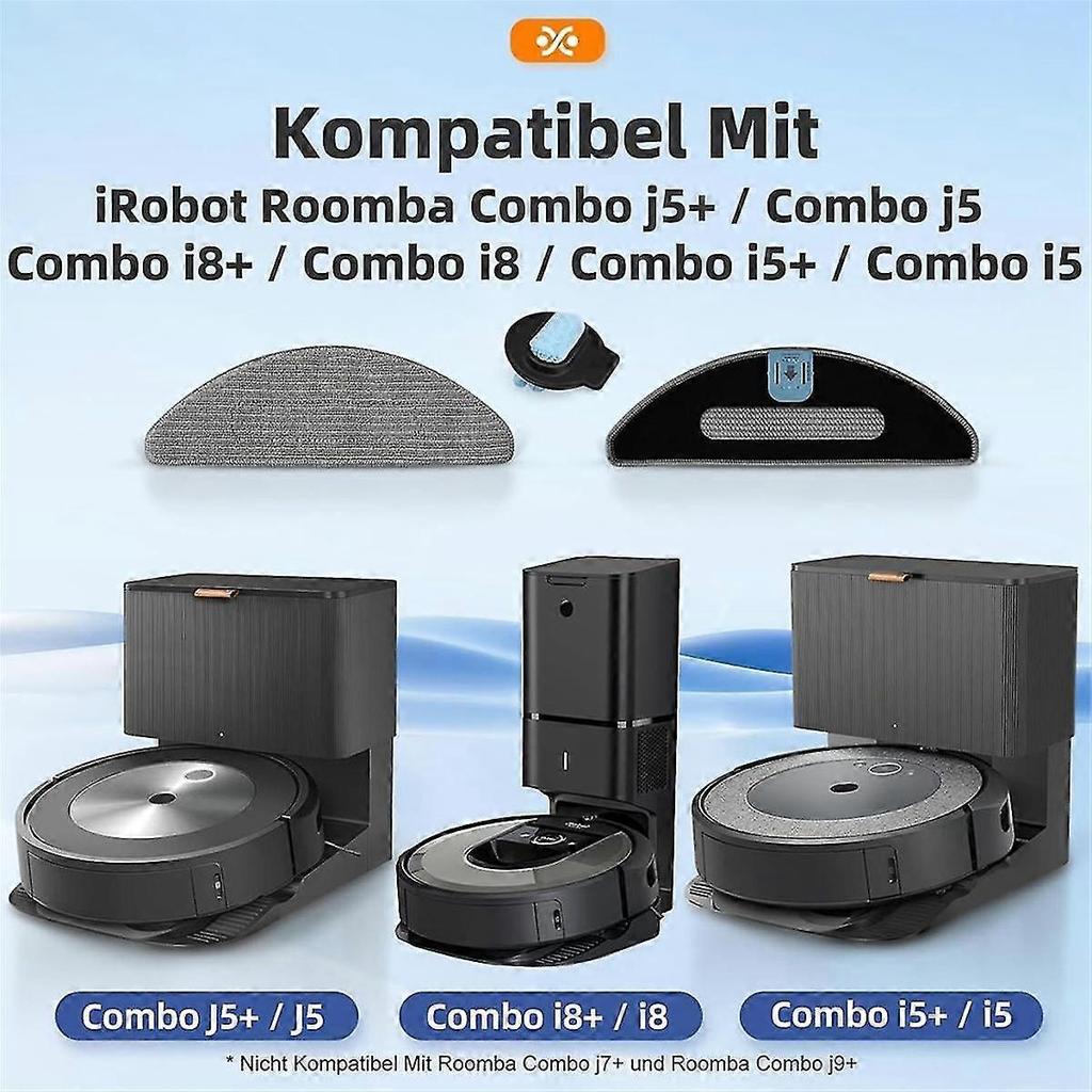 For Combo I8+ / I8 / Combo J5 / Combo J5+ / Combo I5 / Combo I5+ Autom Suction Mop Robot Washable Mop