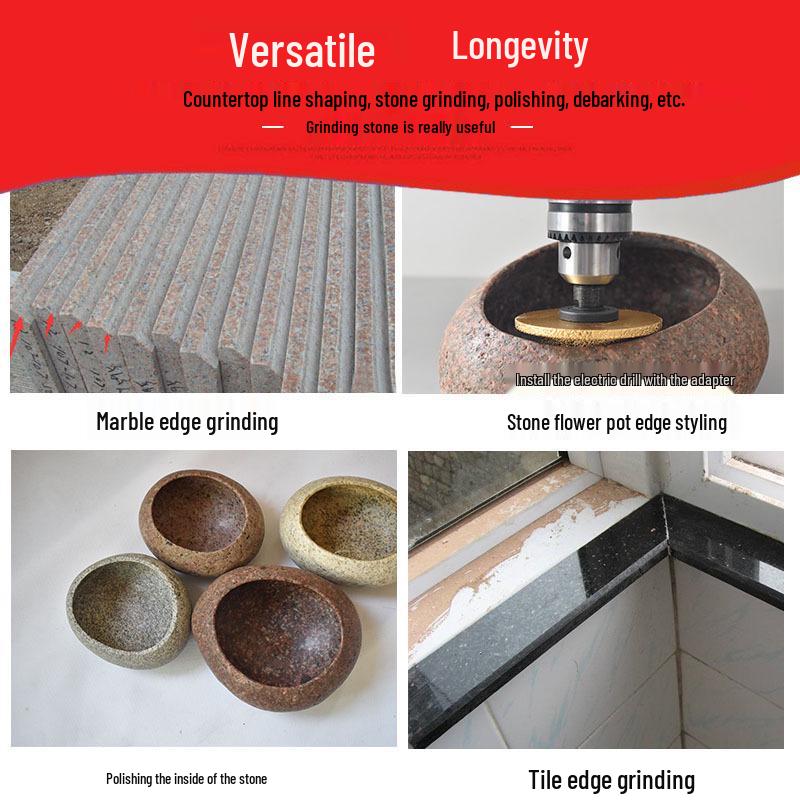 Brazed Diamond Flat Angle Grinder for Roman Column Quartz Stone & Ceramic Tile Edge Grooving.