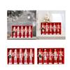 5x Wooden Nutcracker Figures Crafts Tabletop Christmas Hanging Decorations