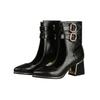 Fashion Women's Spring and Autumn Cool Boots Large 48 Small 32 Patent Leather Versatile New Single Shoes High Heels Women's Shoes