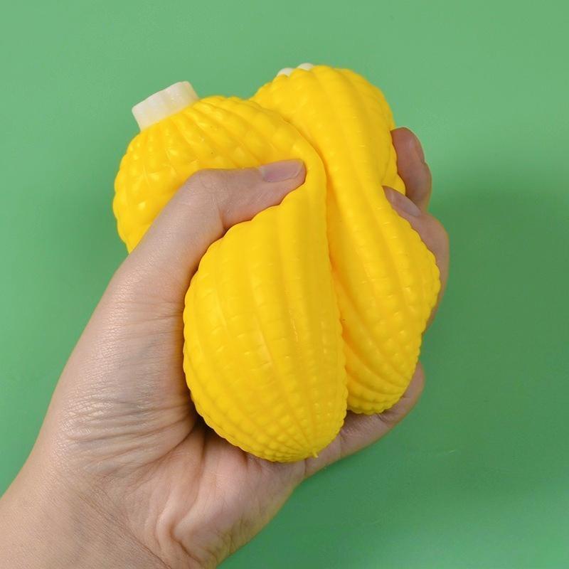 Squishy Simulated Corn Fidget Toys Soft Anti Stress Squishy Venting Corn Slow Rebound Decompression Squeeze Toy For Adults