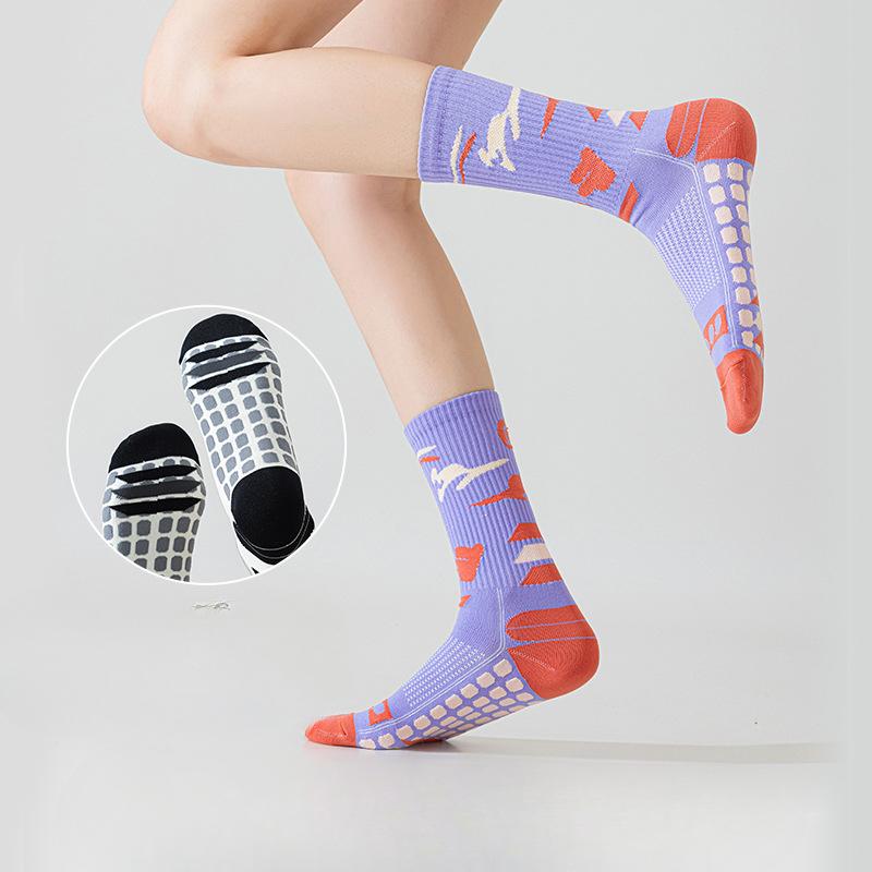 Women's Yoga Socks, Sports Hiking, Running, Cycling Long Stockings, Anti-slip, Fashionable and Trendy, Elastic, Slightly Pressurized and Breathable