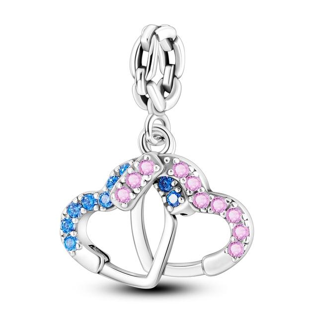925 Sterling Silver Charms Beads Animal Pendant Dangle Fit Necklace Bracelet Gift Women Party