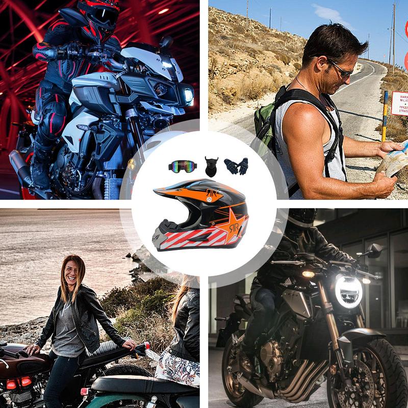 Motocross Helmets With Goggles Gloves Off-road Professional Cycling Helmets Motorcycle Helmets Dirt Bike Helmets For Children