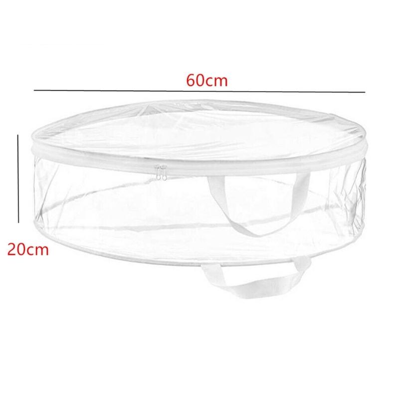 Christmas Wreath Storage Bag Garland Wreath Container Case Round Shaped Decorations Holiday Ornament Pouch