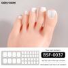 Popular Style New 3D Waterproof Nail Sticker Plastic UV Free Nail Wraps Toe Wraps