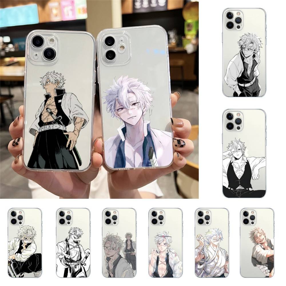 S-Shinas-zugawas S-Sanemi Phone Case For Iphone17 16 15 11 13 14 Pro Max 7 8 Plus X Xr Xs Max Se2020 12mini Transparent Cov