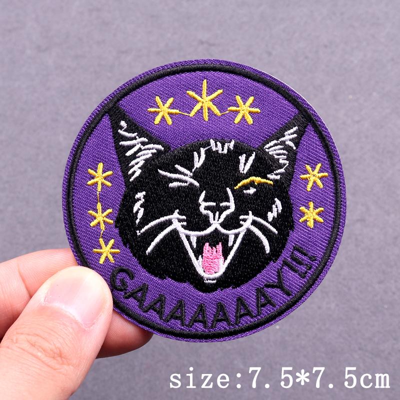 Skull Punk Embroidery Patches For Clothing Hip Hop Animal Patch Iron On Patches On Clothes Heart Sexy Patch For Clothes Stickers