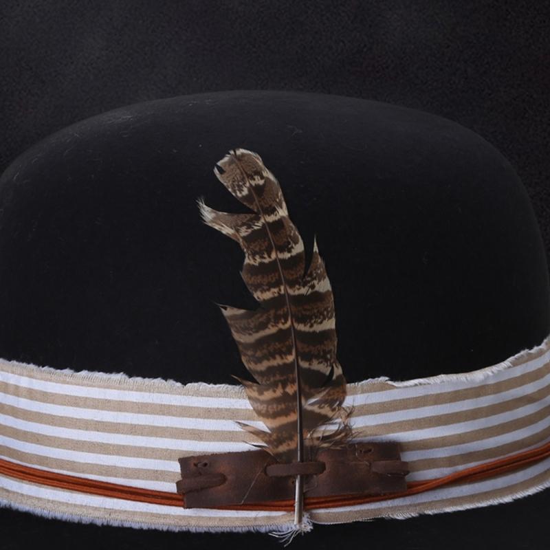 Cosplay Flat Top Hat Wool Fedora JazzHat Musical Festival Costume Accessories