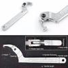 Chrome Steel 7" Adjustable Wrench Tool C Type Hook Spanner Square Head 3/4" - 2