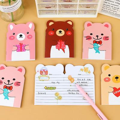10Pcs Cute Cartoon Cards Happy Birthday Cards Business Postcard Decoration Greeting Card Invitations Cards School Kid Gift