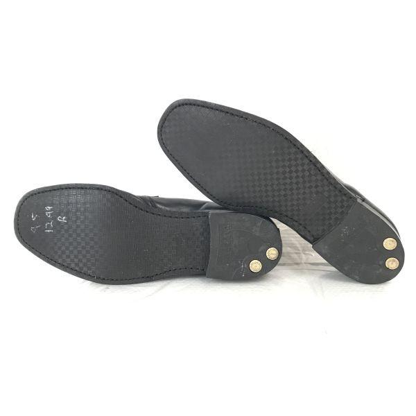 Vintage 80s-90s Cats Paw Steel Toe Loafer Moccasin Safety Dress Shoes Size 9.5D 27.0cm Black(USED)