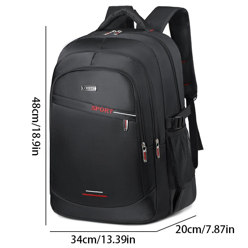 5-Layer Men'S Backpack - Durable, Waterproof, Multifunctional Design, With Bottle Strap - Perfect For Outdoor Activities, Busine