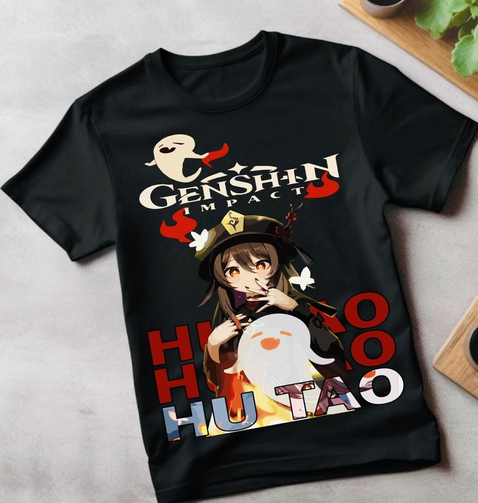 

Hu Tao T-shirt Genshin Impact gorou, Game, Anime,Manga,Graphic Soft Tee 4XL