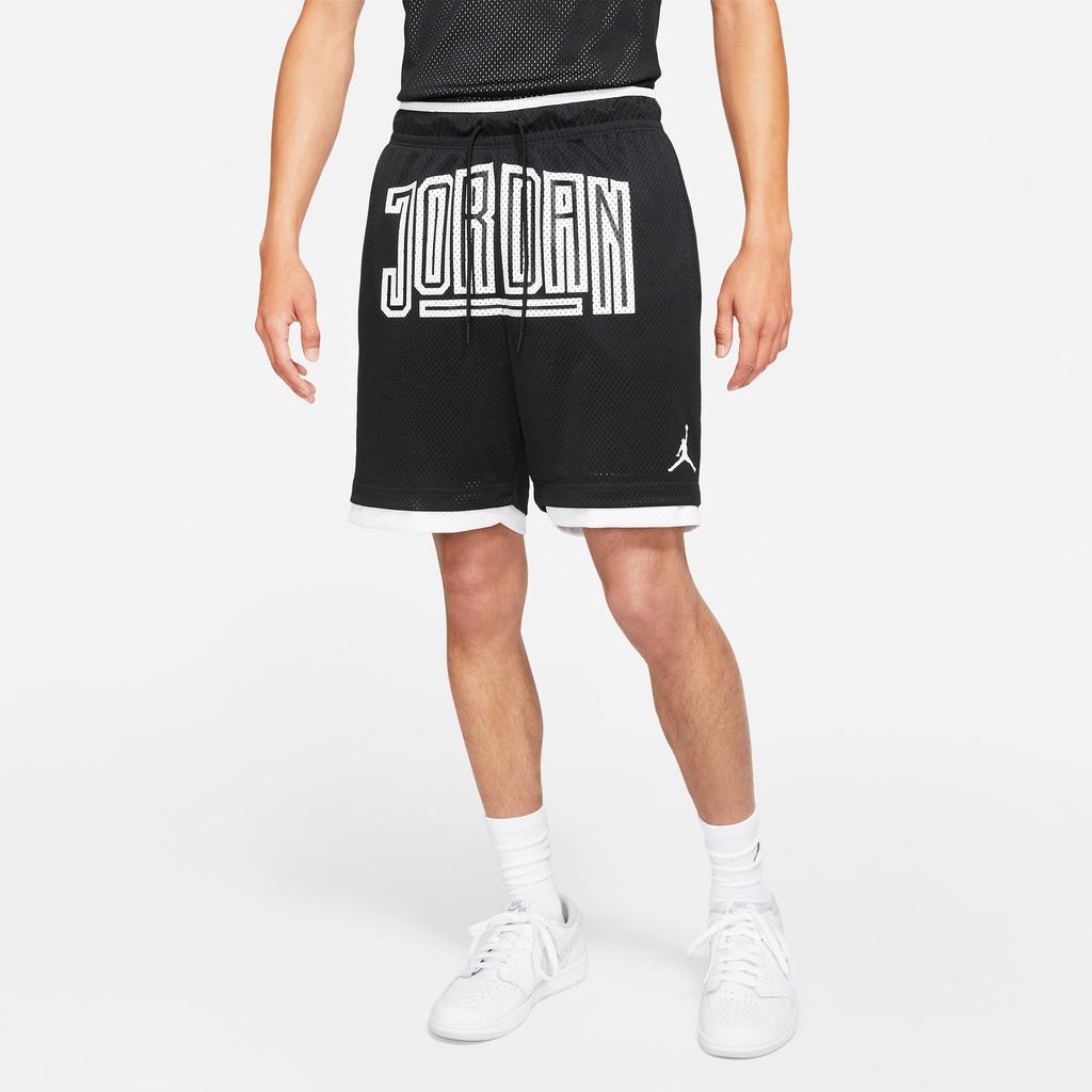 Jordan Sport Dna Mesh Breathable Shorts With Contrast Letter Logo Men Bottoms Black DA7207-010