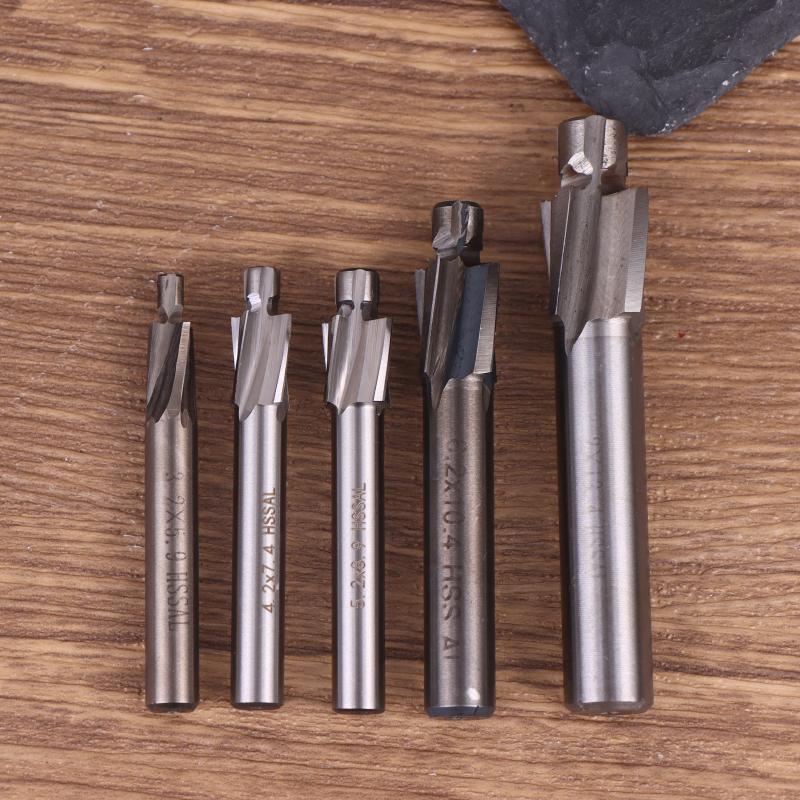 Hss Counterbore End Mill M3-M8 Slotting Tools Countersink Milling Cutter Countersunk Drill Flat Counterbore Drill Bit