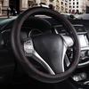 Coprivolante in Pelle per Auto, Coprivolante Antiscivolo Traspirante in Microfibra e Pelle, Universale per la Maggior Parte delle Auto