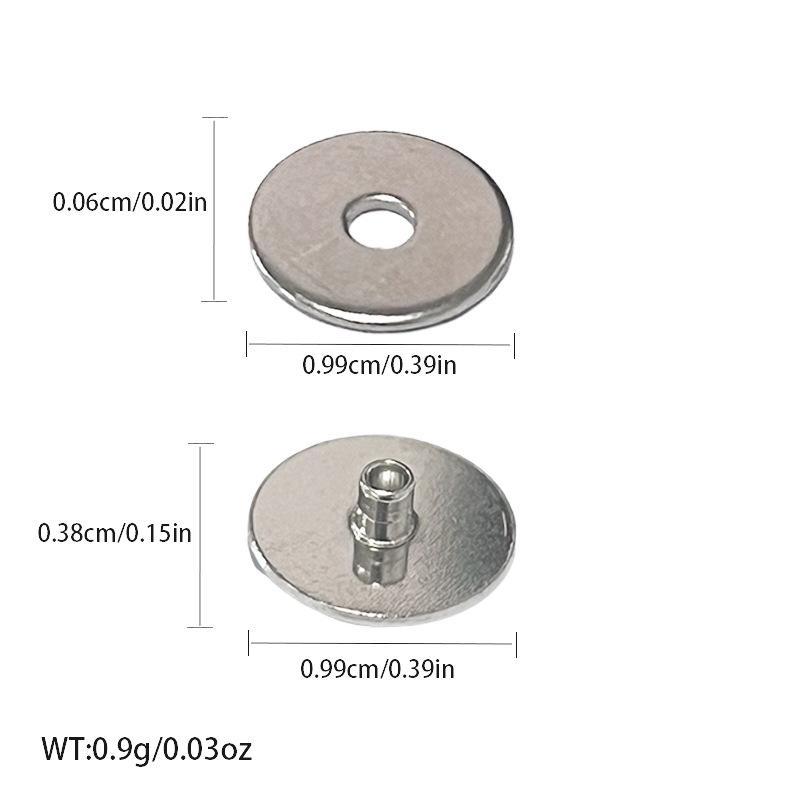 

Plum Blossom Magnetic Snap Buttons: Hand-Sewn Invisible Male-Female Magnets (100 pcs) 10mm