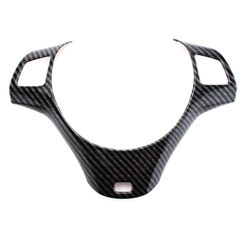 For BMW 1 3 Series E87 E90 E92 E93 2005-2012 Car Steering Wheel Panel Decorative Cover Decorative Molding Sticker Carbon