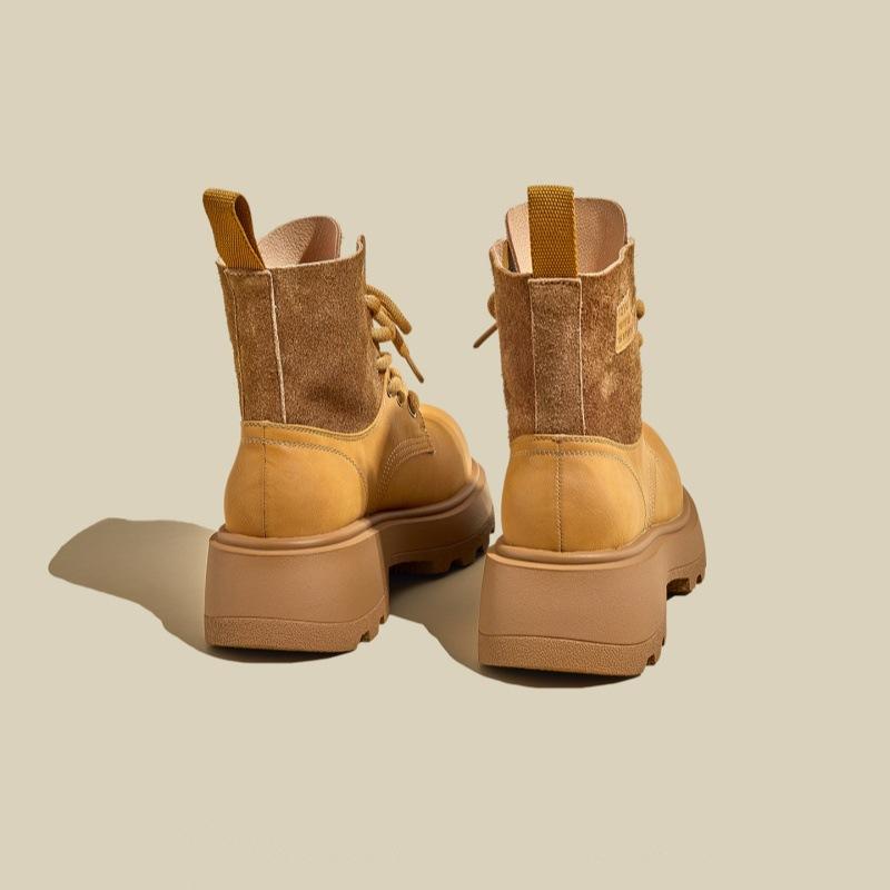 High-end fried street popular Martin boots women's 2025 new autumn versatile thick-soled heightening women's casual short boots