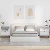 Nightstand Set of 2 High Gloss White 49 X 36 X 61 Cm Engineered Wood