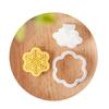 Christmas Snowflake Cookie Cutters Pressable Biscuits Mold Plastic Cookie Stamps DIY Cake Baking Tool Easy to Clean