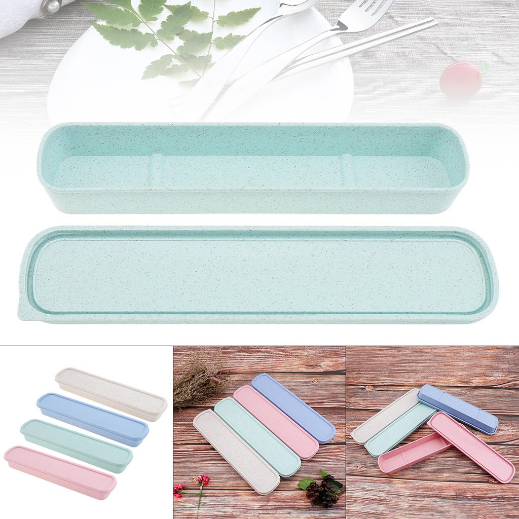 25cm Exquisite Workmanship Split Type Wheat Straw Tableware Box 3 Color For Dinnerware Boxes Picnics Dinnerware Box