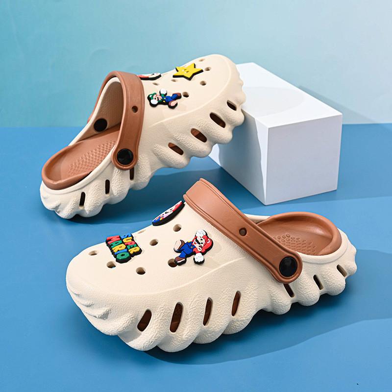 Fun And Colorful Mario Characters Kids Summer Clogs Soft Eva Material Lightweight And Breathable Design
