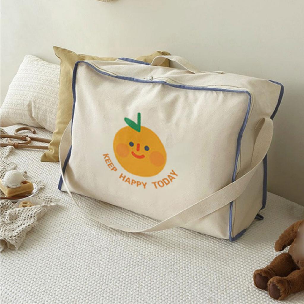 Cartoon Large Capacity Cotton Quilt Bag Kindergarten Cotton Quilt Storage Bag Pattern Cotton Storage Pouch for Nursery