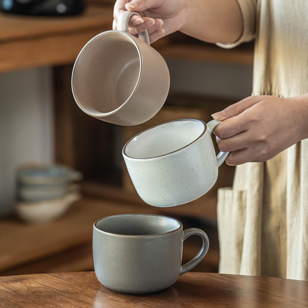 Coffee Cup Ins Ceramic Cup Cup Household Mug Creative Sesame Water Cup Office Teacup