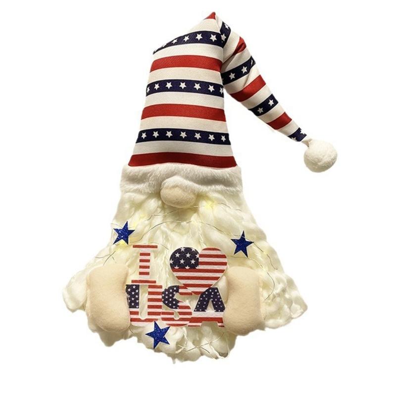 

New Independence Theme Wall Hangings Front Door Wall Decorations Faceless Man Independence Day Decorations 1