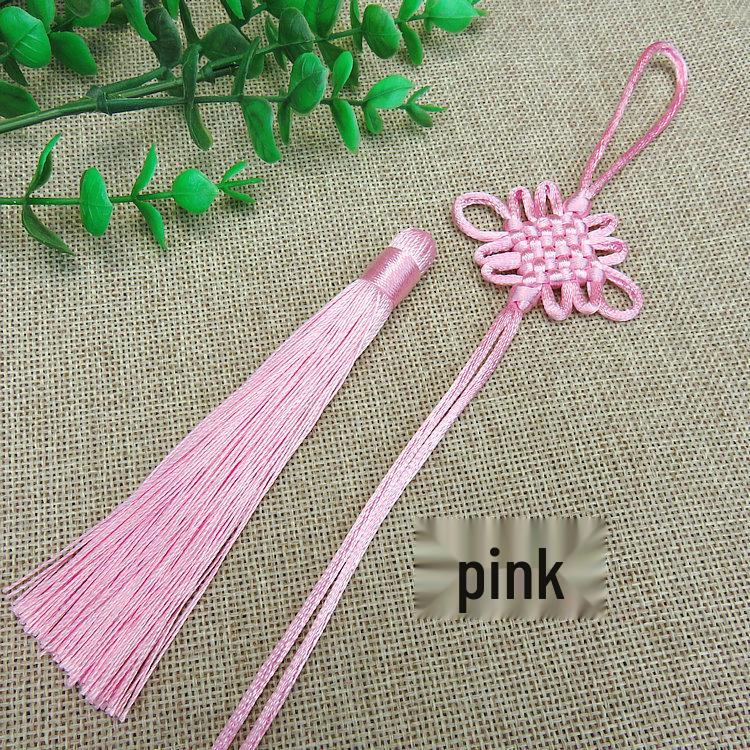 Chinese Knot Car Pendant - Handmade Tassel Accessory (Pack of 6)