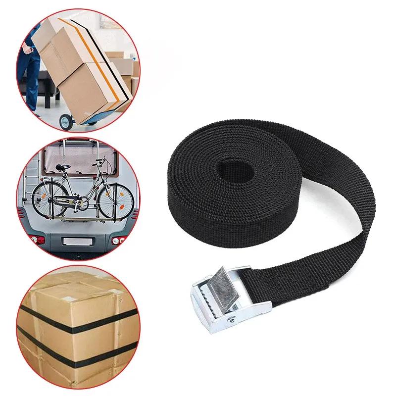 3m Cargo Straps Buckle Tie-Down Belt With Metal Buckle Lashing Straps Luggage Bag for Car Motorcycle Bike Truck Luggage Bag