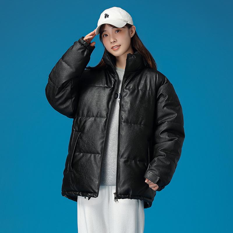 

Padded Clothes Women s Winter New Short Stand-up Collar Padded Jacket Loose Student Bread Clothes Padded Jacket XXXXL чёрный