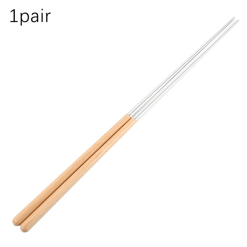 Stainless Steel Chopsticks Long Chopsticks Cook Noodles Deep Fried  Pot Chinese Chopsticks Reusable Metal Chopstick Tableware