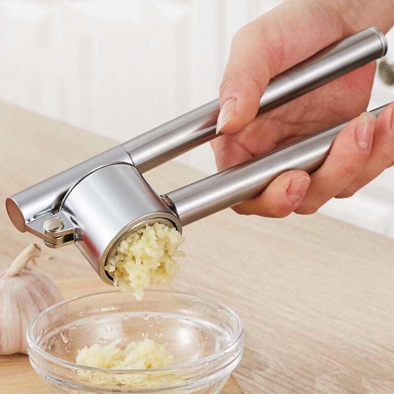 Knoblauchpresse aus Edelstahl