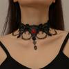 Jewelry Retro Ladies Personalized Lace Necklace Fashion Water Drop Shape Necklace