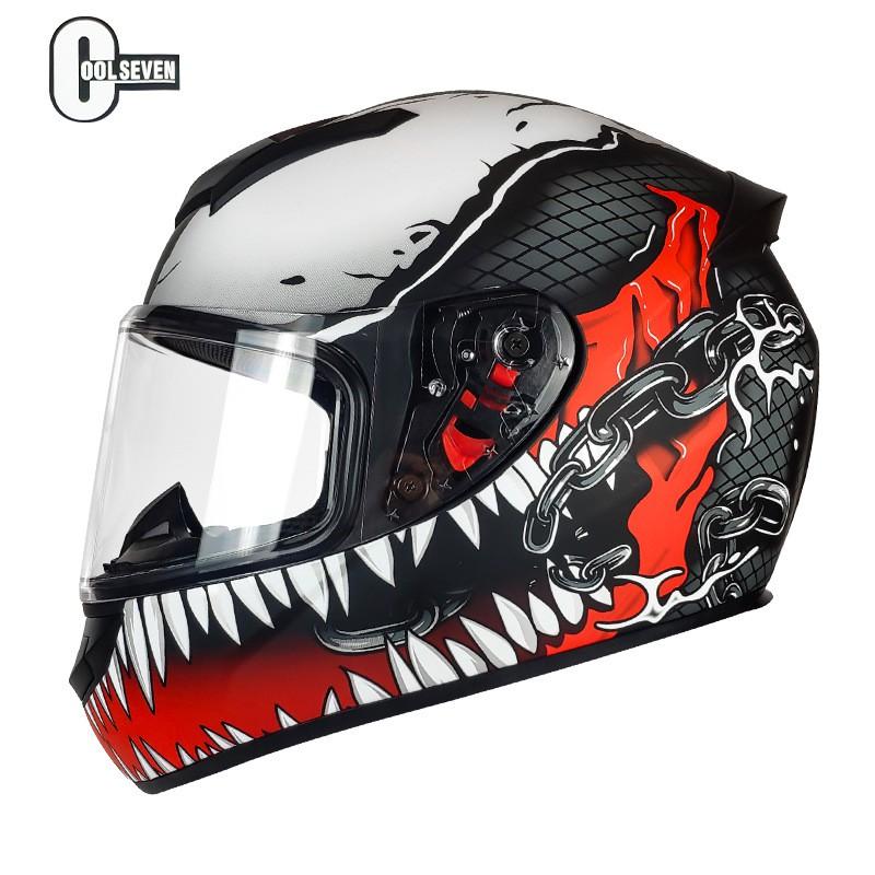 Certified Full Face Motorcycle Helmet Scooter Electric Bike Riders ABS Material DOT ECE Compatible