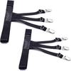 2Pcs Non-Slip Locking Clips Shirt Holder Stays Thigh Suspender Garter  Business Accessory