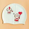 Extra Large Cartoon Silicone Swim Cap for Boys & Girls – Waterproof & Soft
