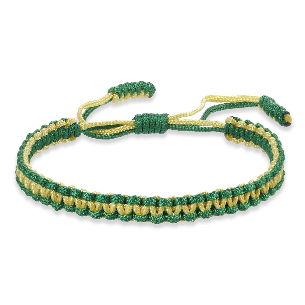 Multicolor Handmade Woven Nylon Rope Bracelet Mixed Color Knitted Chain Bangles For Men Women Adjustable Friendship Yoga Jewelry