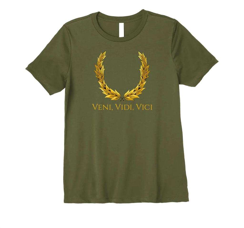 Julius Caesar Latin Quote Ancient Rome Legion T Shirt New 100% Cotton Short Sleeve O-Neck T-shirt Casual Mens Top