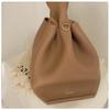 French Luxury Genuine Leather Dumpling Handbag - Retro European & American Design
