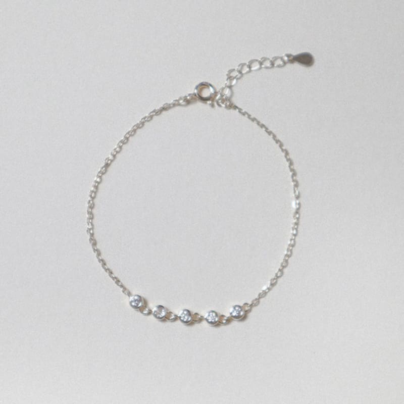 

OudStudio Round Cubic Chain Bracelet Silver