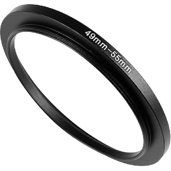72-77mm Metal Step-Up/Down Ring Adapter Compatible with Mirrorless Cameras DSLR Lens, UV CPL ND Filter Thread Converter, Black
