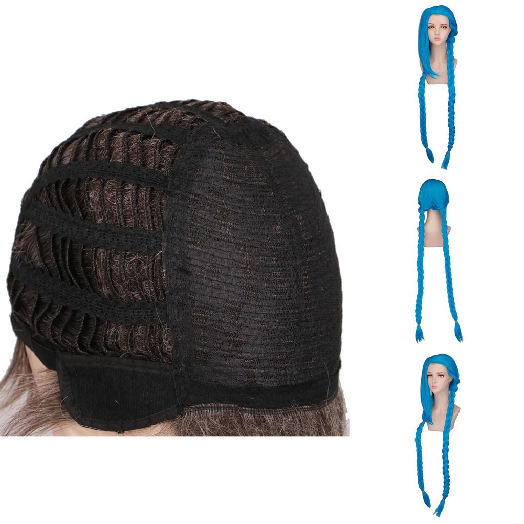 Lol Jinx Cosplay Wig With Breathable Hightemperature Silk For Anime Fans