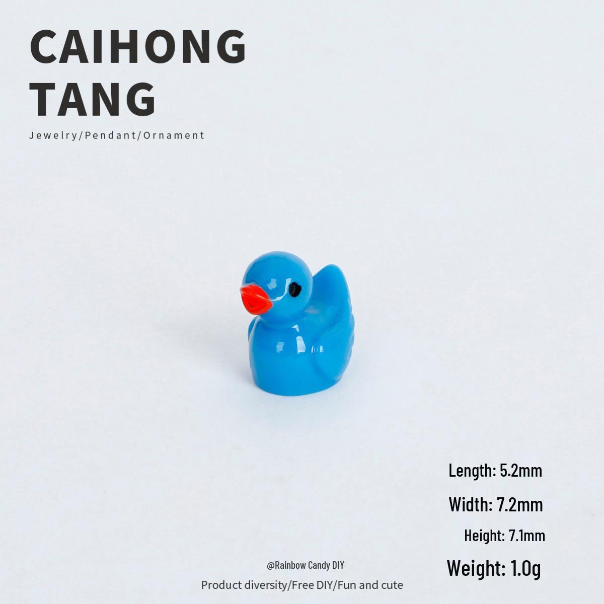 

3D Эпоксидная смола DIY Ювелирные аксессуары: Милые красочные украшения в виде уток