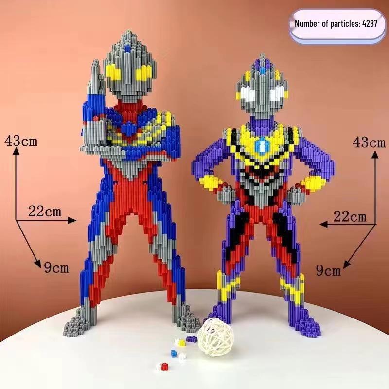 Girls' Compatible Lego: Violent Bear Building Block Series - Educational Micro-Block Interlocking Toys & Gifts