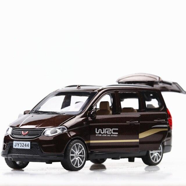 Best Selling 1 :32 Metal Wuling Commercial Car Alloy Model ,Simulation Die -Cast Sound And Light Pull Back Model ,Free Shipping 